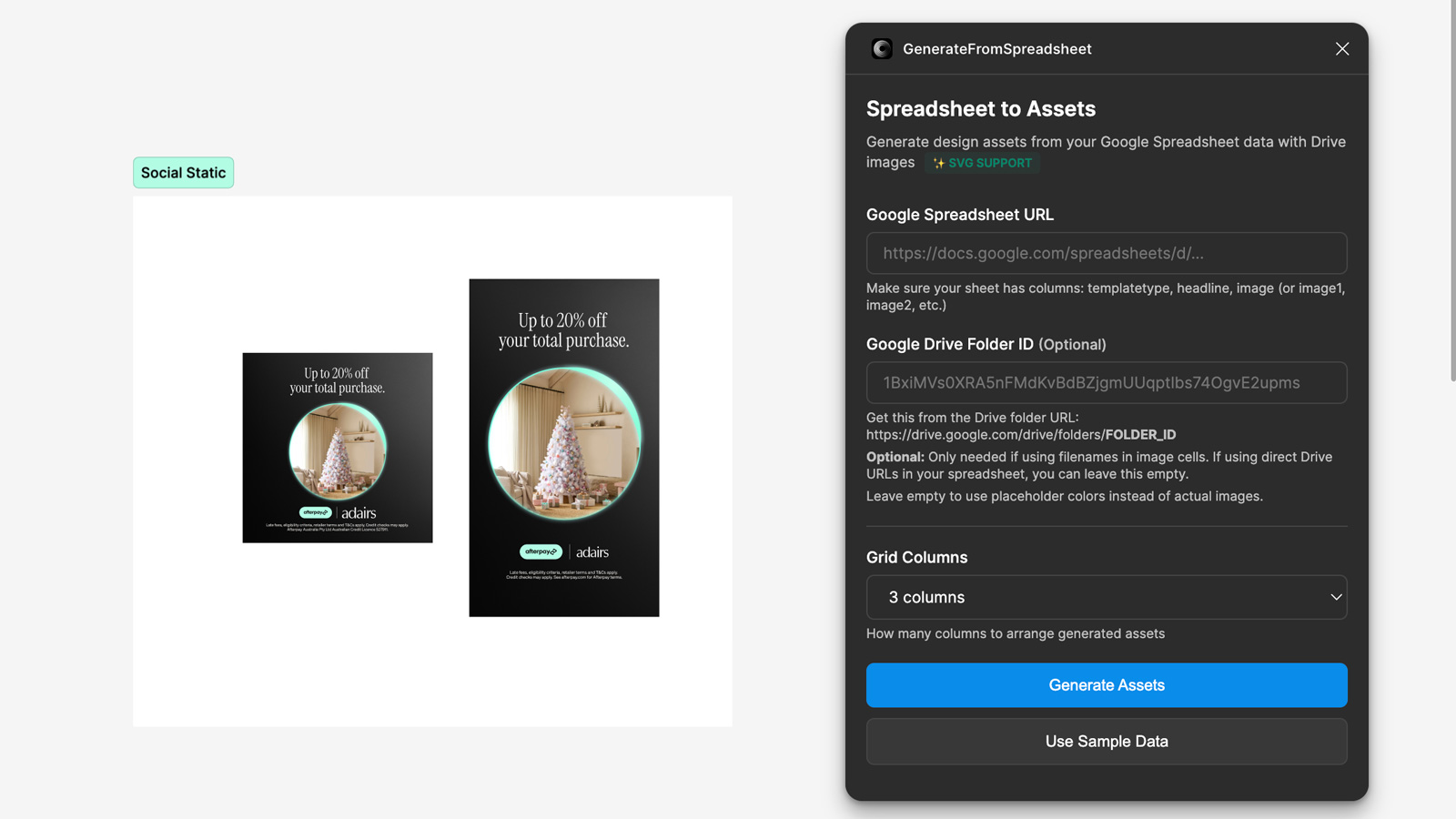 Afterpay Campaign Generator