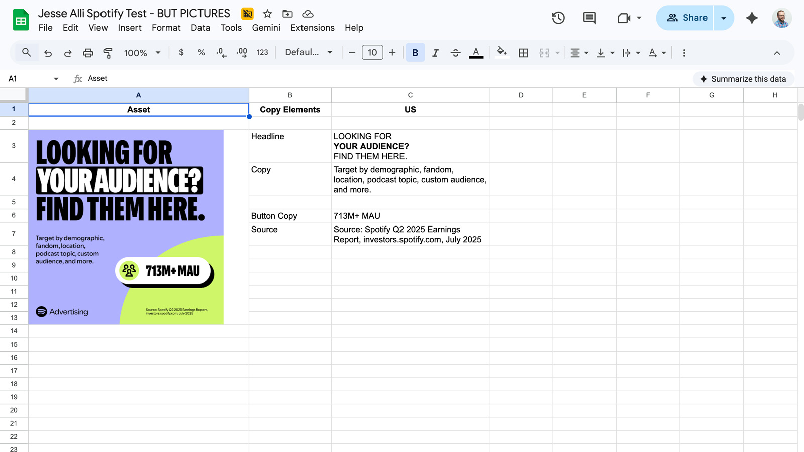 Copy Doc Creation