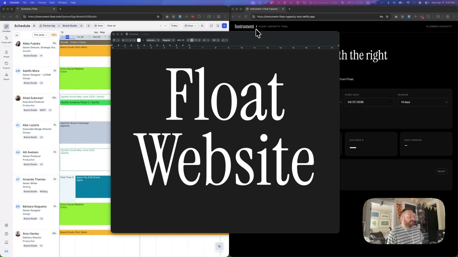 Float Capacity Planning Tool