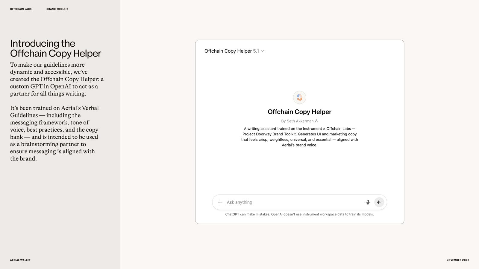 Offchain Copy Helper