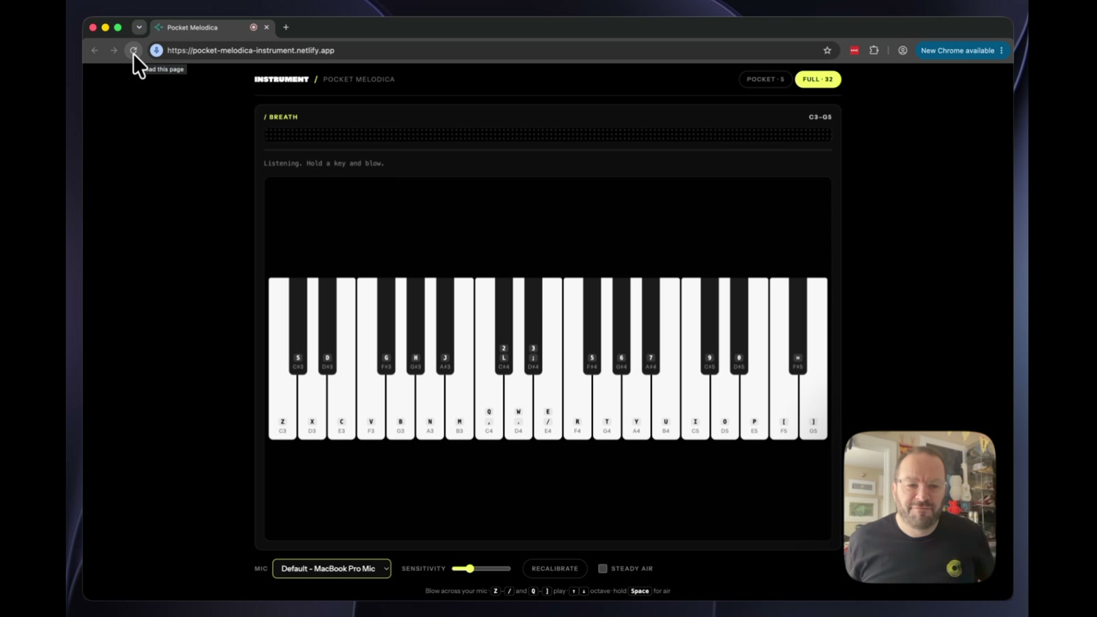 Browser-Based Melodica Instrument
