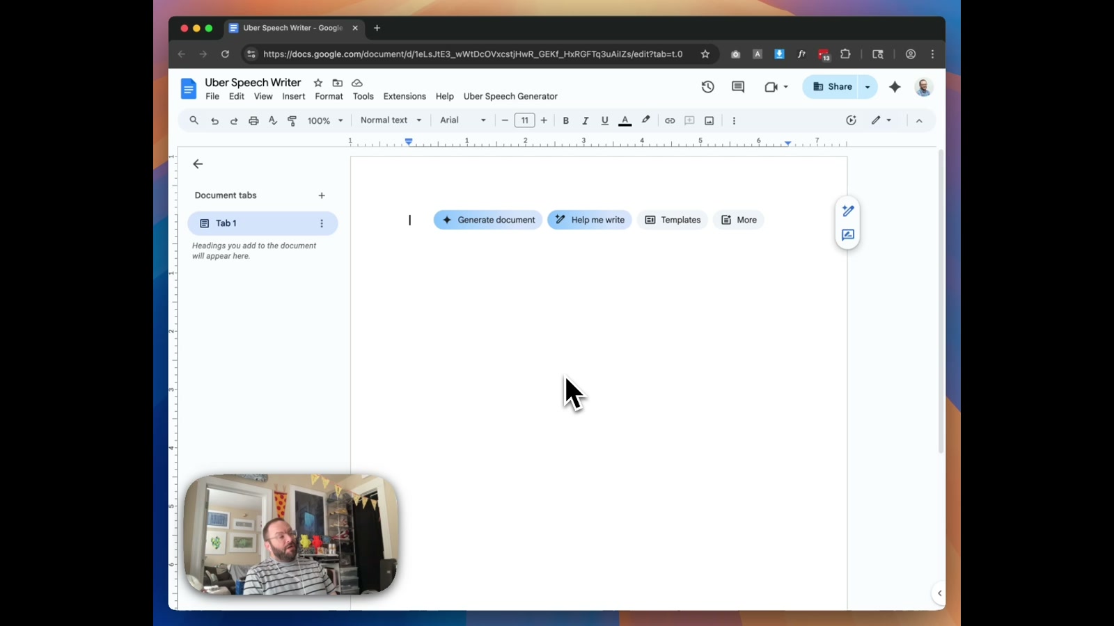 AI Speech Outline Generator